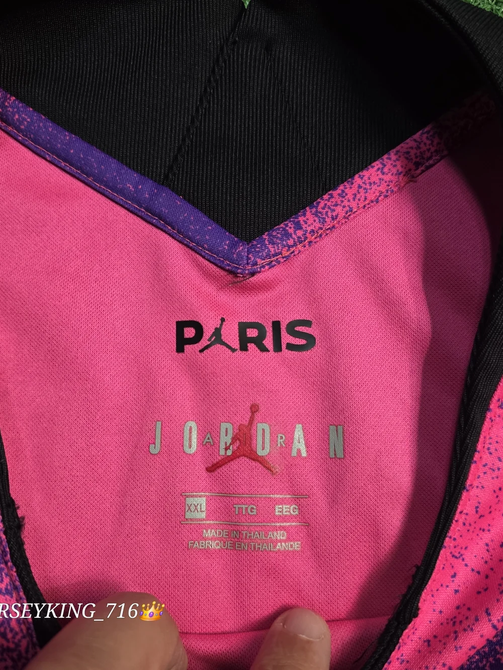 Jordan X PSG Neymar Jr #10 2020/2021 Fourth Hyperpink Jersey Rare XXL Ligue 1